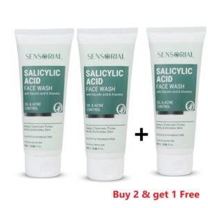 Buy 2 & Get 1 Free Sensorial Salicylic Acid facewash for acne control